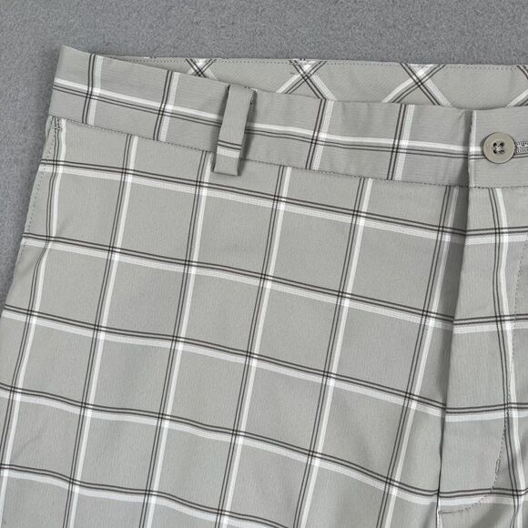 Nike Golf Short Men’s 38 Gray Check Dri‎ Fit 12” Inseam Chino - Picture 3 of 15